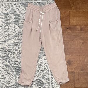 Women's Casual Drawstring Pants - Pink
